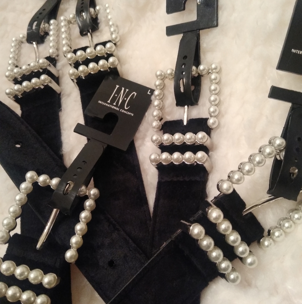 I.N.C. International Concepts imitation pearl belt - Picture 4 of 7